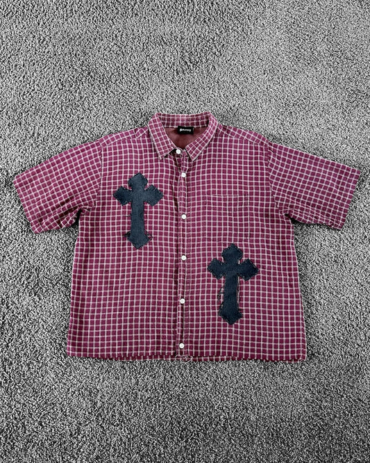 CROSS BUTTON UP