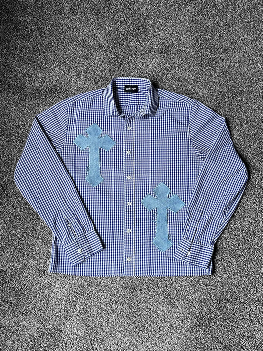 CROSS BUTTON UP