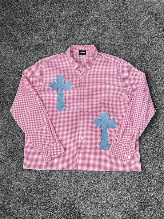 CROSS BUTTON UP